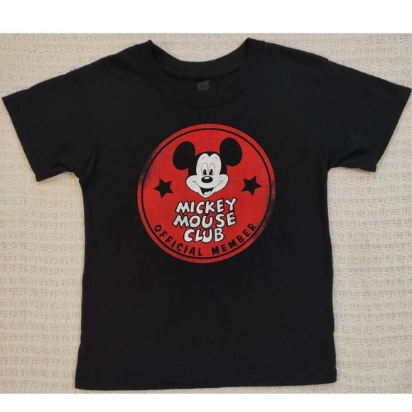 Disney Mickey Mouse Club Parks By Hanes Official Member Shirt Youth Small - Picture 1 of 2
